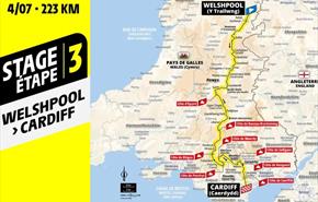 Tour de France 2027-Stage 3 Welshpool to Cardiff
